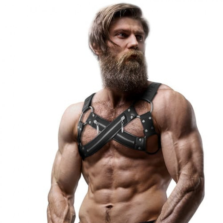 Arnês Peitoral Fetish Submissive Attitude - Bulldog Peito Cruzado