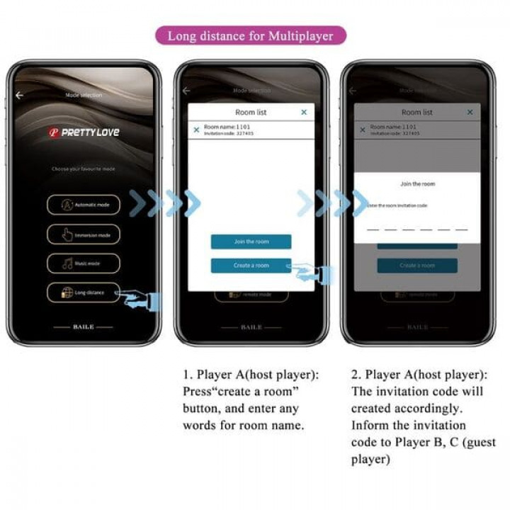 Ovo Vibratório Pretty Love Casper Com App