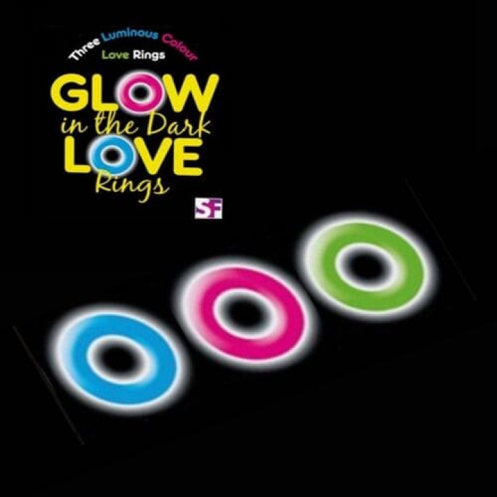 Anéis Pénis Spencer and Fleetwood Glow In The Dark Love Rings