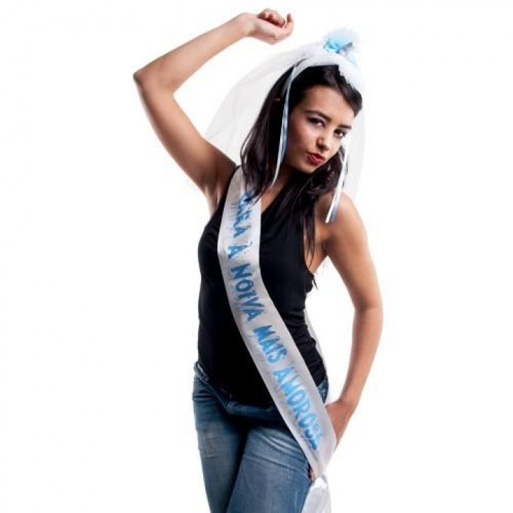 Faixa e Véu 'Para a Noiva Mais Amorosa'