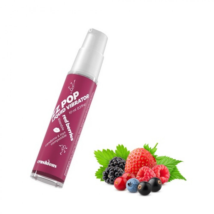 Vibrador Liquido Crushious ZZ POP Frutos Vermelhos - 10 ml