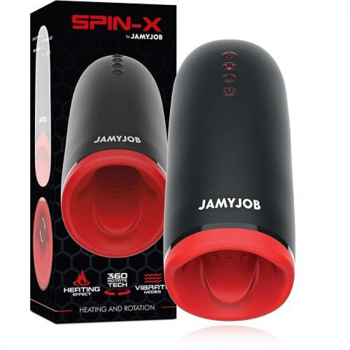 Masturbador Jamyjob Spin-X - Aquecimento e Rotação