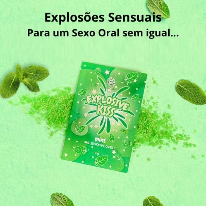 Secret Play Explosive Kiss - Rebuçados Explosivos Para Sexo Oral  - Menta