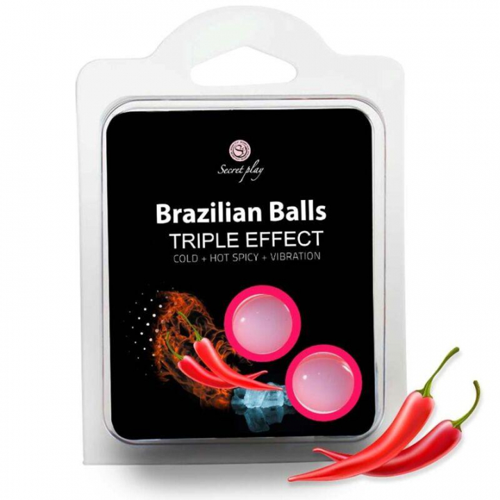 Brazilian Balls Triple Effect - Cold+Hot Spicy+Vibration